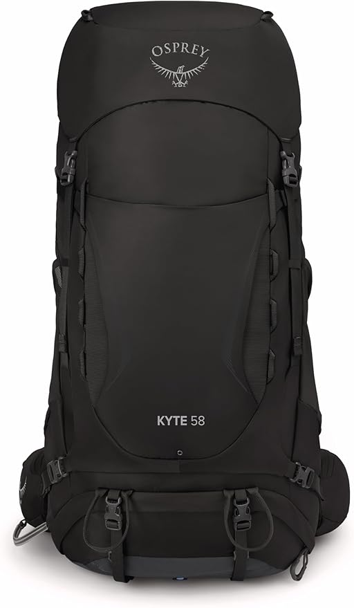 Osprey Kyte 58L Women's Backpacking Backpack with Hipbelt Black WM/L