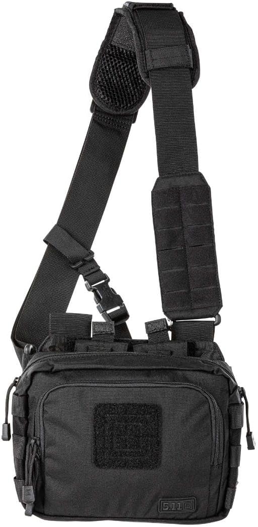 5.11 Tactical Sling Ammo Bag 2-Banger Pistol Case Crossbody Shoulder Pack Black Style 56180ABR
