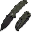 CIVIVI Natterjack Pocket Folding Knife 3.19 14C28N Blade G10 Handle with Reversible Clip Thumb Stud &amp Flipper Opener Knife for Camping Hiking EDC C24028-1 (OD Green)
