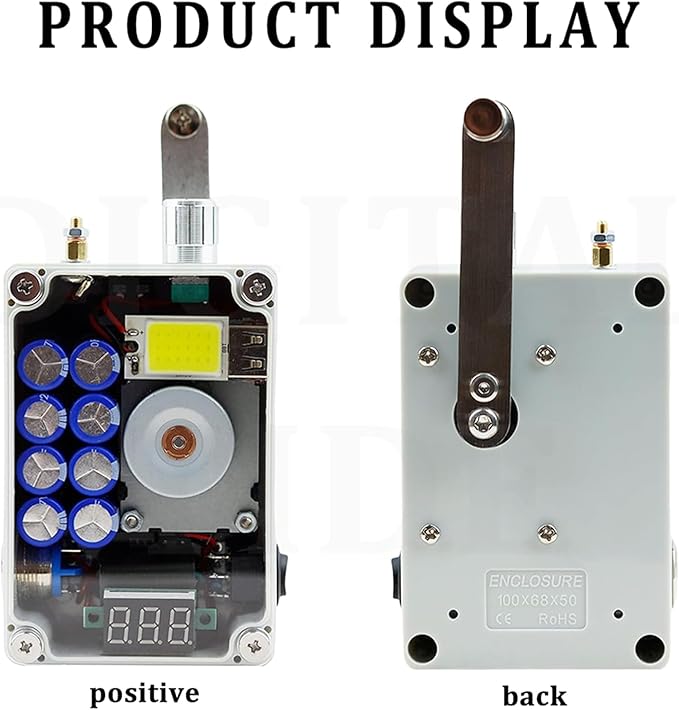 Hand Generator Portable Lighting Ignition Usb Charging Camping Equipment Outdoor Accessories Emergency Tool Hand for 2 Minutes Can Ignite 40-50 Times