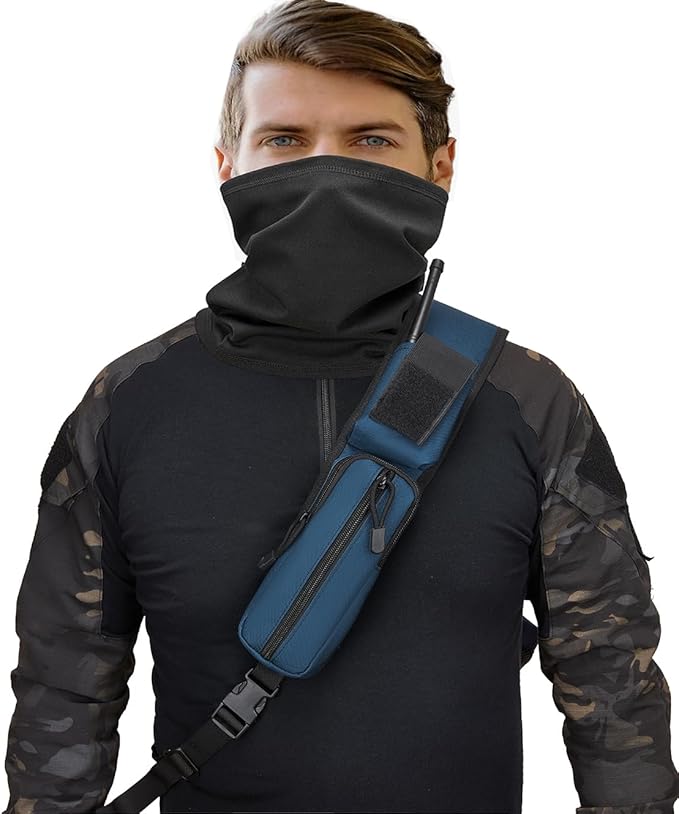 ATBP Tactical Crossbody Bag Holster Shoulder Backpack 6 Elastic Slots Water Bottle Holder Carrier Accessories Pouch 15L