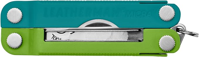 LEATHERMAN Micra Keychain Multi-tool with Grooming Tools Mini Pocketknife for Everyday Carry (EDC) Hobbies &amp Outdoors Built in the USA Teal Twist