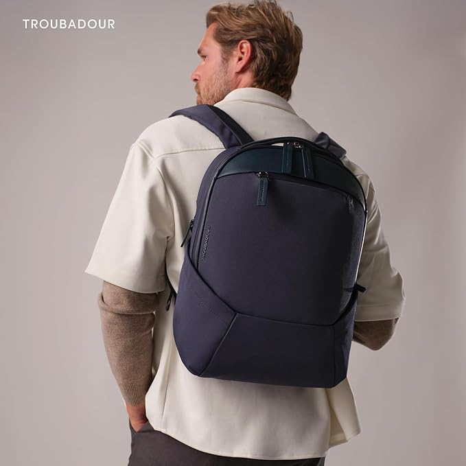 Troubadour Apex 4.0-22L Premium Laptop Backpack - Ergonomic &amp Water Resistant - Designed for Work and Travel - Basalt