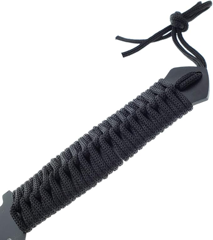 Target Master Tactical Black 10-inch Survival Tomahawk Throwing Axe with Sheath Camping Hunting Fishing Survival Hawk Hatchet (Blue)
