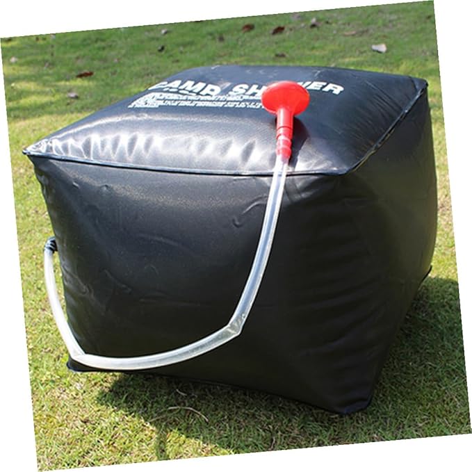 UKCOCO 1Set Portable Solar Shower Bag Capacity Camping Shower Pouch for Outdoor Activities Durable Material for Easy Use for Hiking Beach and Travel