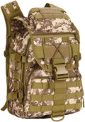 UNISTRENGH 40L Tactical Military Molle Backpack Water&ampAbrasion Resistant Trekking Bag for Outdoor Traveling Mountaineering Hunting (Desert Digital)