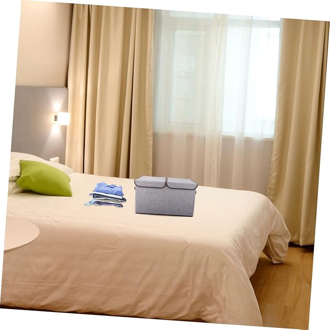 Cabilock Storage Box Lid Fashionable Wardrobe Storage Bins Collapsible Design for Easy Storage and Organizati