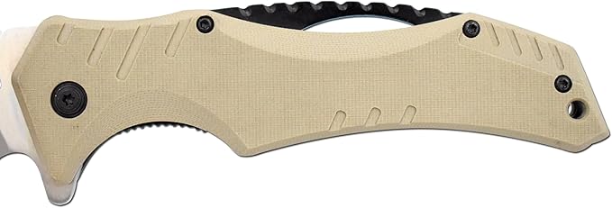 Snake Eye Xtreme Collection Pivot Langford Folding Ball Bearing Flipper Liner Lock Pocket Knife (Brown)