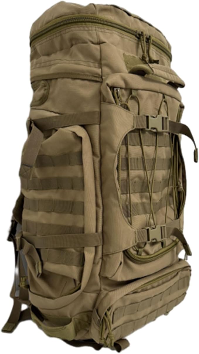 57L Tactical Backpack Versatile Assault Bag Large Military Backpack Assault Pack Molle Bag for Camping Hiking Backpacking Hunting