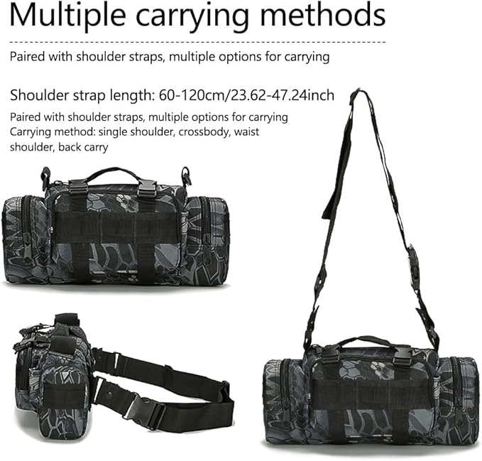 Fanny Deployment Bag Tactical Waist Pack Small Sling Pack Hand Carry Handlebar Bag (Desert Digital)