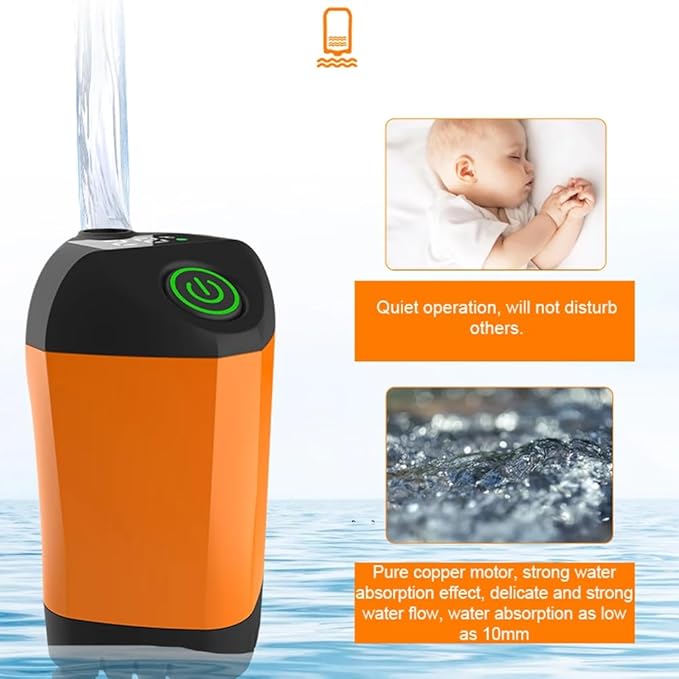 Portable shower unit - Camping shower kit electric shower pump | Detachable handheld shower head compact and lightweight design suitable for outdoor adventures beach cleaning (blue)