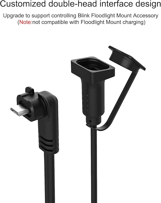 4W Solar Panel Charging Compatible with Blink Outdoor(3rd Gen)/xt xt2 Camera with 13 ft Waterproof Charging Cable IP65 Weatherproof Includes Secure Wall Mount(2-Pack)