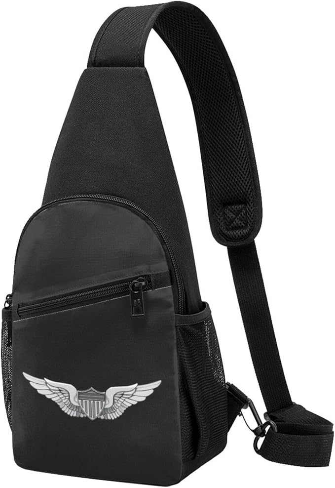 Army Aviator Wing Chest Pack Leisure Shoulder Crossbody Chest Bag