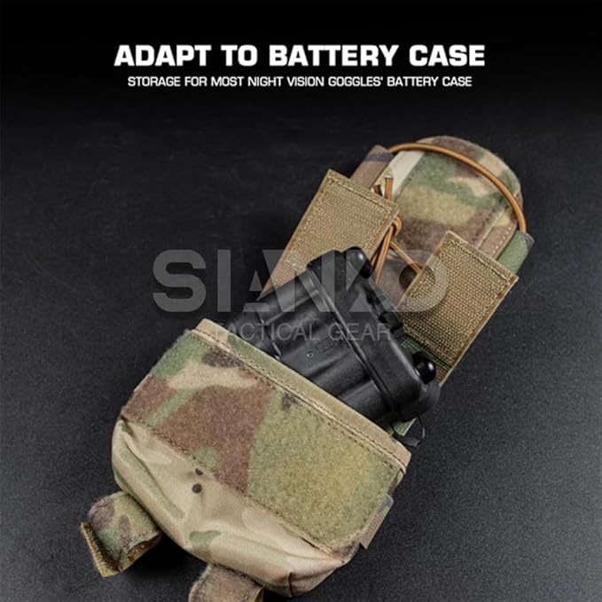 Tactical Battery Pouch Helmet Battery Pack Case Storage/Counterweight Bag Removable Elastic Pouch For FAST/MICH MK/AF Helmet