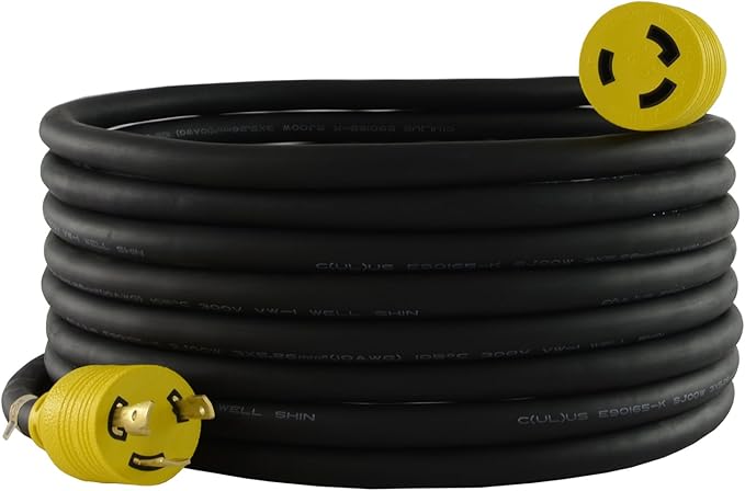 Conntek RUL630PR-050 50-Feet 10/3 30-Amp 250-volt L6-30 Anti-Weather Oils Acids and Chemicals Rubber Locking Extension Cord