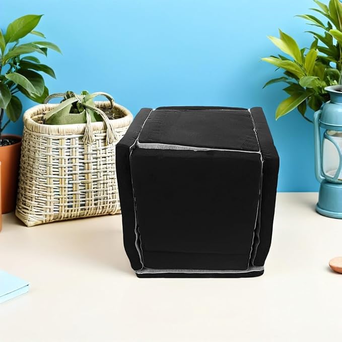 Kisangel Thick Sponge Soundproof Enclosure Box Black Sound Deadening Noise Reduction Barrier Generator Cover for Home Commercial Industrial Filter Shield 11 X 9.8
