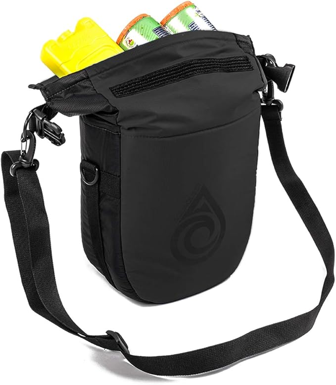 Aqua Quest Ice Cave Insulated Dry Bag - 5L &amp 12L Cooler Drybag - Waterproof Lightweight Compact - Grey Blue Black