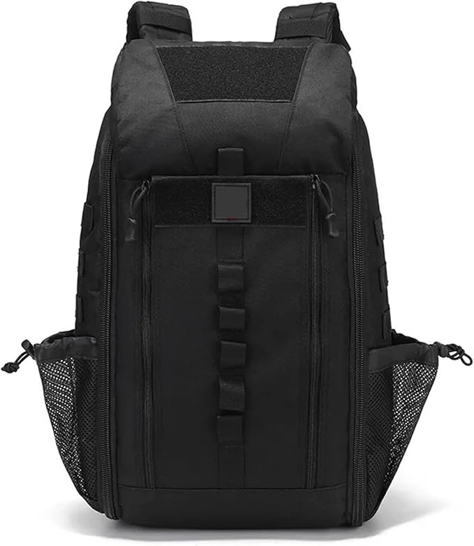 Compatible For Tactical Outdoor Medical Backpack Large Capacity Camping Mountaineering Emergency Bag(Black B)