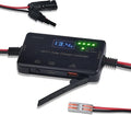 MPPT Solar Charge Controller 12V 10A with Wire Connectors Solar Panel Charge Controller with Type-C and USB Output for Gel AGM LiFePO4 Battery