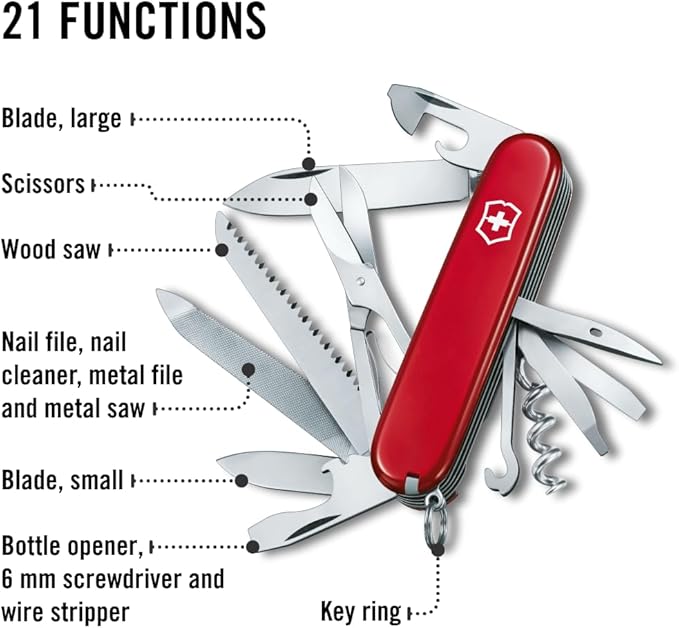 Victorinox Swiss Army Ranger Pocket KnifeRed  91mm