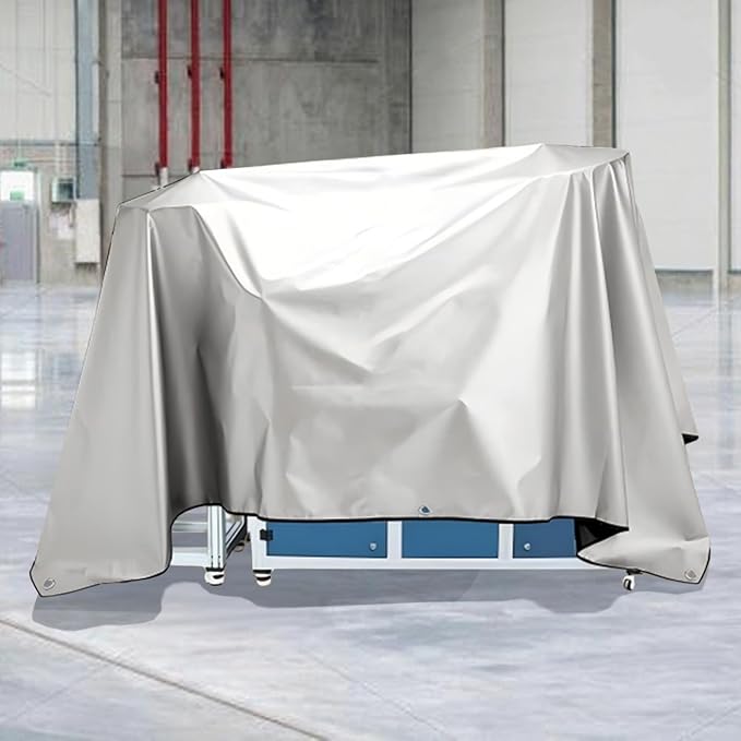 Jumbo Machine Cover - Breathable Rust Preventing Water &amp Dust Proof Tear Resistant Silver (Silver+Black 72.83*57.87)