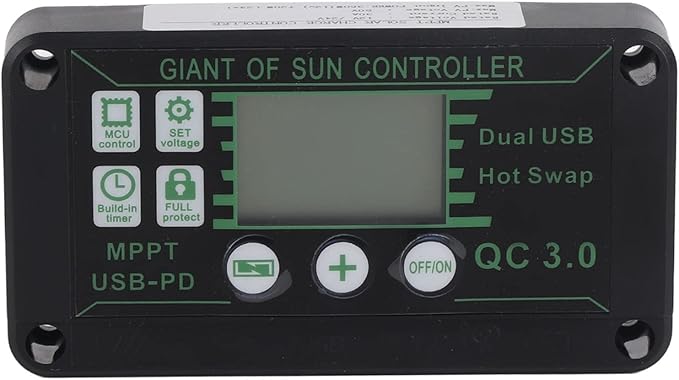 30A MPPT Solar Controller and Solar Panel Kit 12V 24V 50W Solar Panel Charger Battery Charger for RV Trailer Boat Marine Camping Emergency