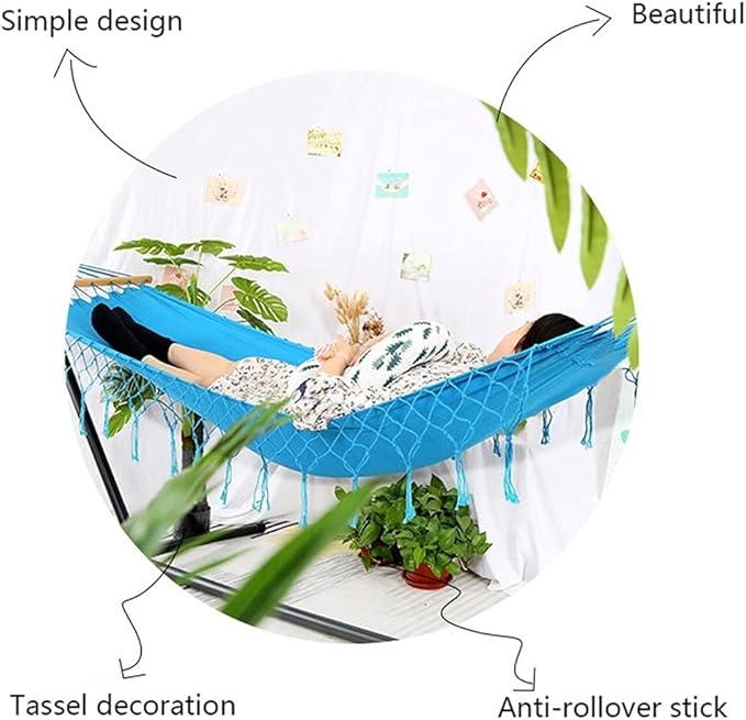 Portable Hammock Portable Hammock Canvas sagge lace Comfortable Folding Hammock Swing for Backpacking Beach