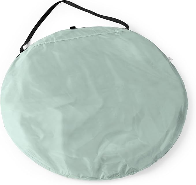 Picnic TIME Manta Portable Beach Tent Fully-Assembled Pop Up Tent Beach Shade and Sun Shelter Instant Outdoor Shade with Carrying Bag for Outdoors and UPF50+ UV Protection (Light Green)