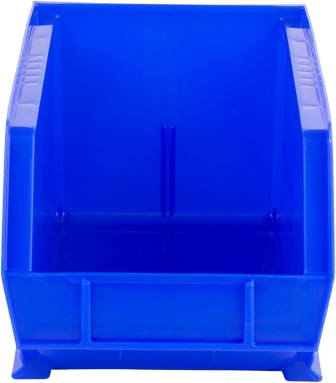 Hudson Exchange 15 x 8 x 7 Plastic Stackable Storage Bin and Hanging Container Blue