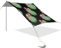 Beach Canopy with Windproof Ropes &amp Sandbags Beach Tent Sun Shade Sun Shelter for Camping Trips Fishing Backyard Fun or Picnics Cactus
