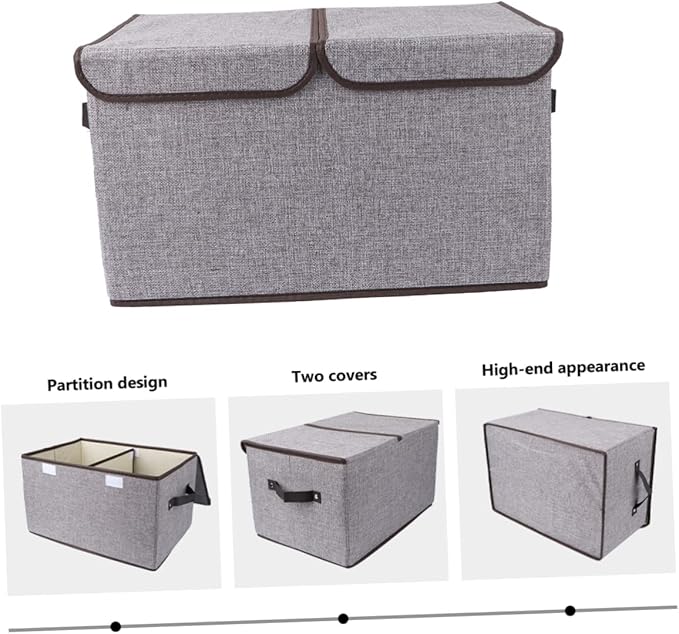 Foldable Fashion Storage Basket Woven Storage Bin Organizer Space-saving Design