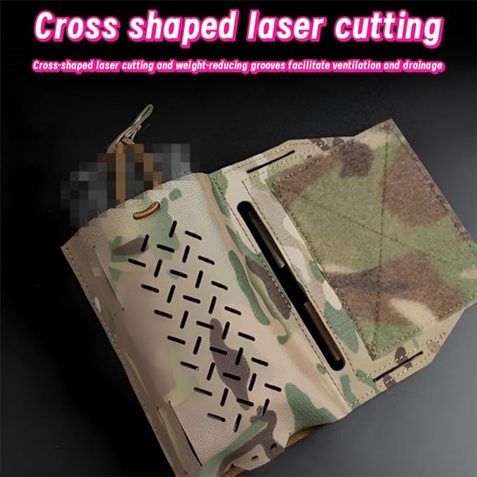 2PCS Tactical Side Packs Nylon Gear Expansion Accessories With Quick-Release &amp Breathable Slots For Team Activities/Tactical Games