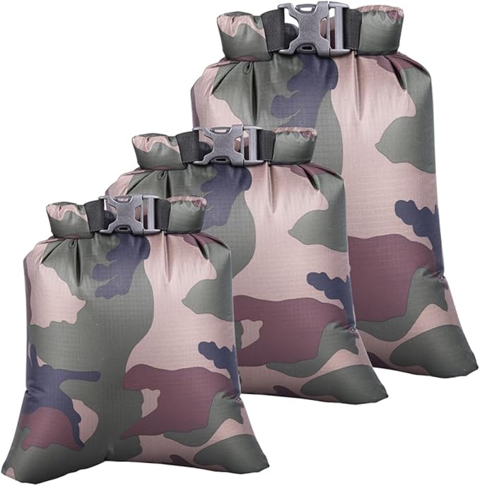 6pcs Outdoor Dry Bags for Rafting Boating Camping Moisture Storage Bag Tear-resistant