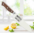 Shape28 Customizable Stainless Steel Steel Santoku Kitchen Knife with Laser Engraved Cooking Gifts for Him Her Housewarming Gifts Kitchen Knife Gift Set