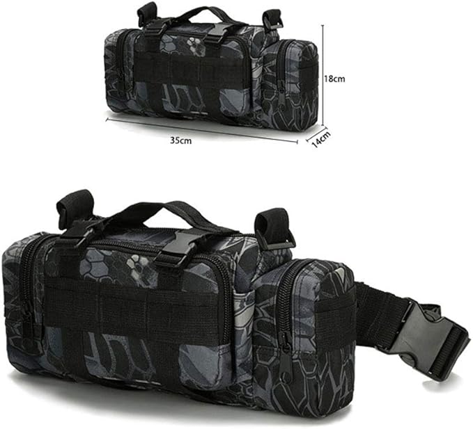 Outdoor Sports Hiking Pack Range Bag Molle Camouflage Tactical Camera Gear Bag - A-TACS FG