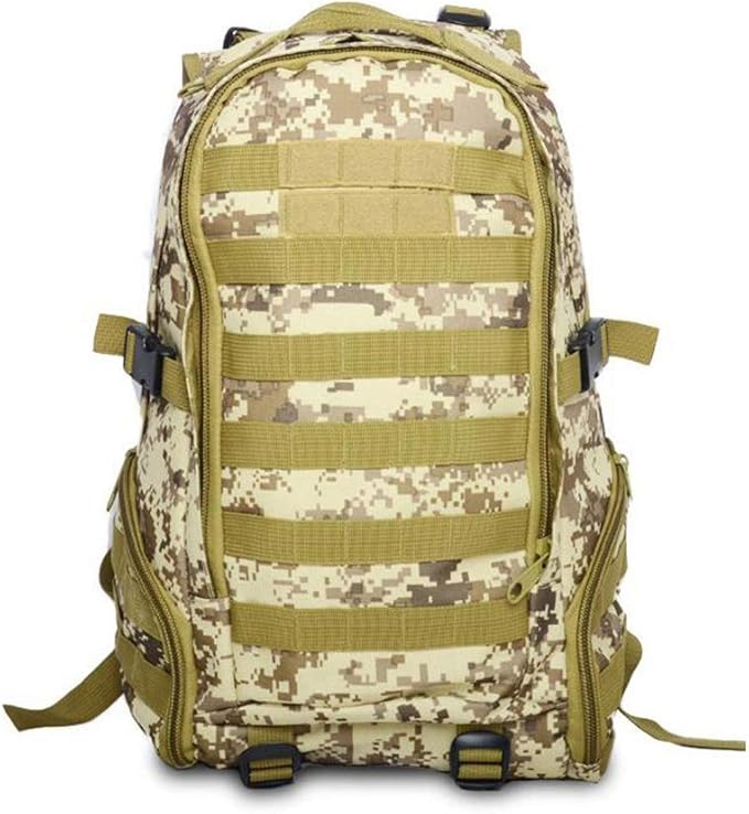 Outdoor Sports Pack Hiking Bag Tactical Rucksack Camo Knapsack Combat Camouflage Tactical 35L Molle Backpack - DD