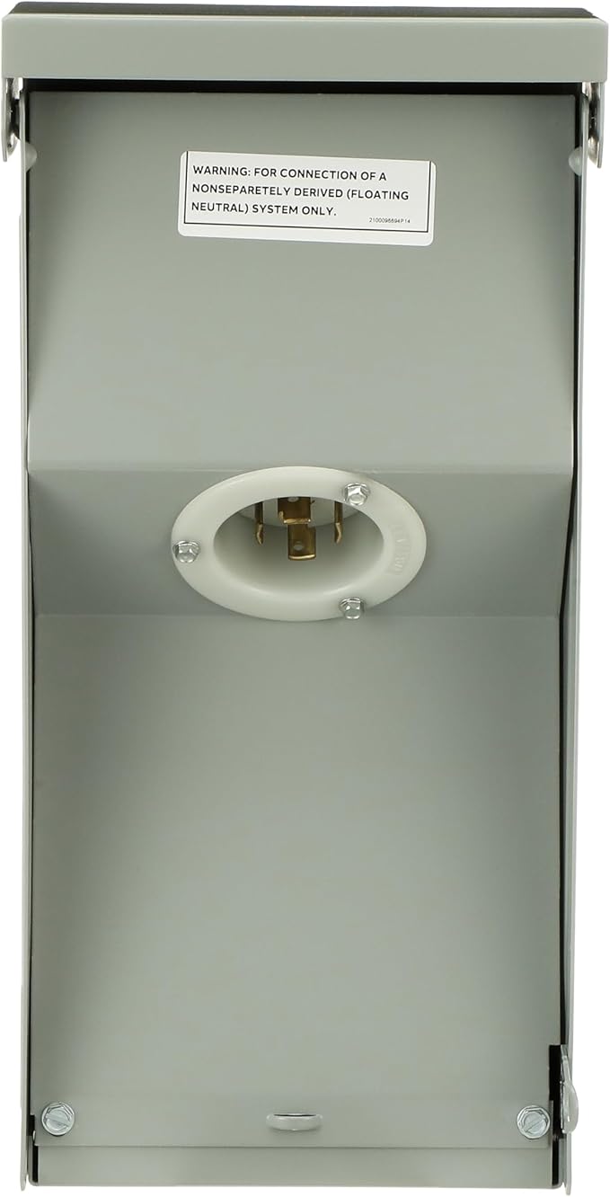 MIDWEST U030N 30A Power Inlet • 120/240V AC Input • Outdoor Power Inlet Box • NEMA 3R Enclosure • L14-30 Configuration • for Generators Transfer Switches and RV Hookups
