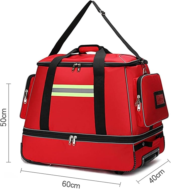 Emergency Bag First Aid Backpack Empty First Aid Bag Treatment First Responder Trauma Bag for EMT Nurses Tactical Medics(A01)