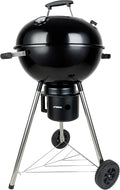 Charcoal Grills 18 inches Kettle Grill with Lid&ampLarge Ash CollectorOutdoor Barbecue Grill for Camping/Garden/Party/Poolside