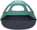 WhiteFang Beach Tent Anti-UV Portable Sun Shade Shelter for 3/4/6/8 Person Extendable Floor with 3 Ventilating Mesh Windows Plus Carrying Bag Stakes and Guy Lines
