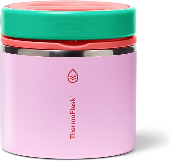 ThermoFlask 20 oz Double Wall Insulated Food Jar Spring Blossom