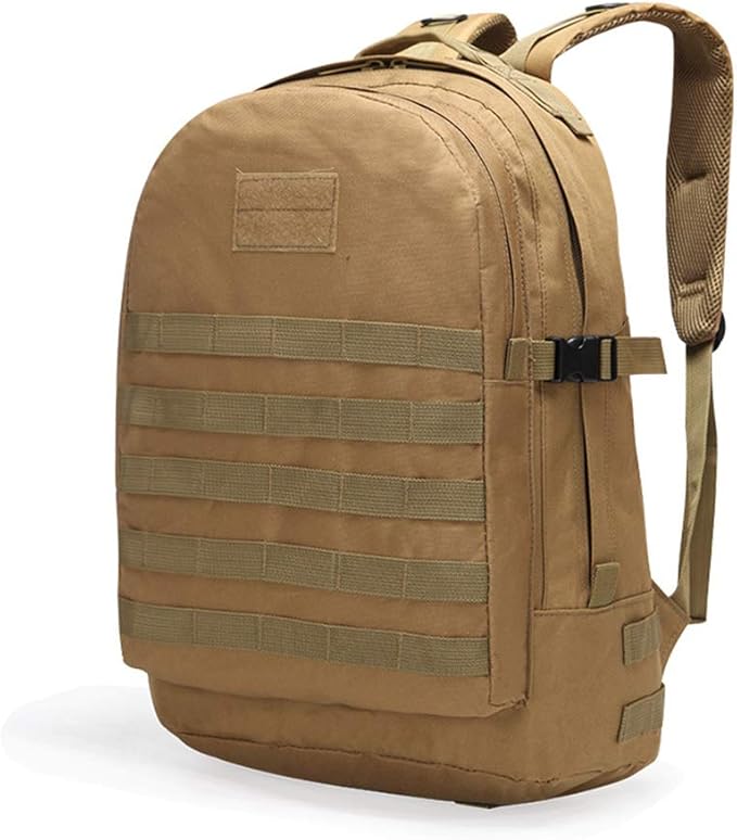 Outdoor Sports Pack Hiking Bag Tactical Rucksack Camo Knapsack Combat Camouflage Tactical Molle Backpack - Tan