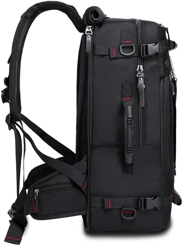 Tactical Backpack Military Molle Hiking 36-55L travel casual sporty outdoor duffel bag black (40L) combination lock