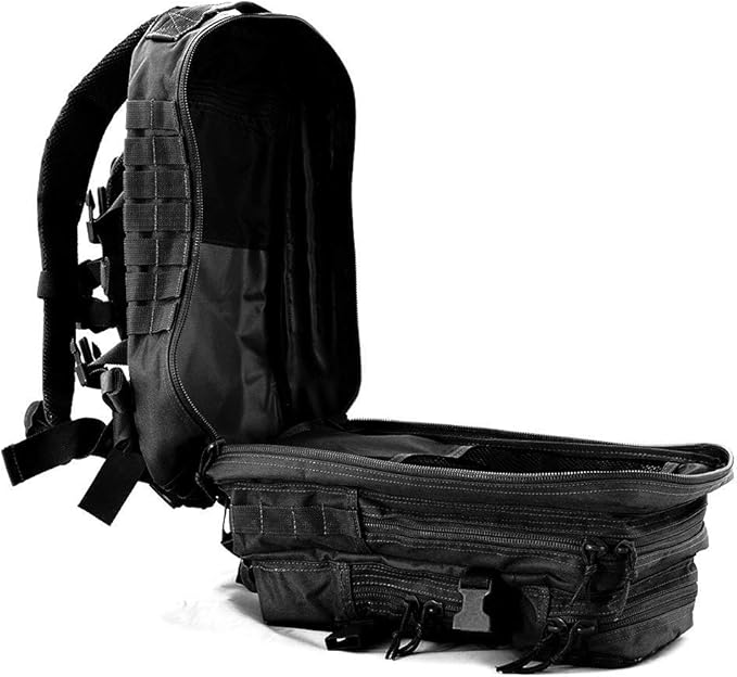 Tactical Pro Supply - Attack 900D Oxford Backpack for Hiking Camping Running Cycling and Biking Made from Premium Quality and Water-resistant backpack - Black