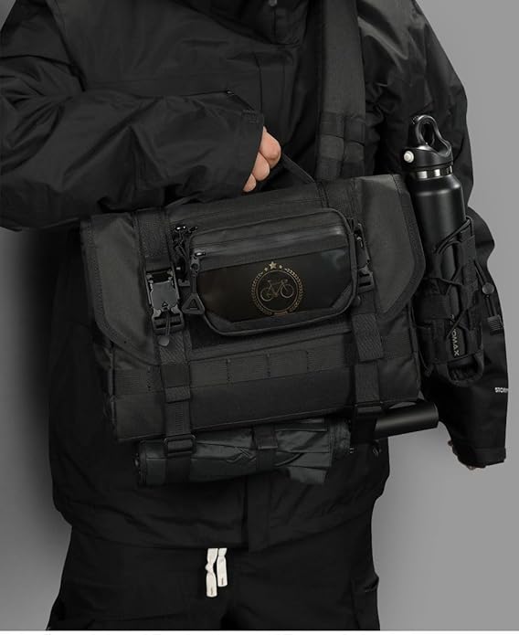 Messenger Bag Tactical Messenger Bag Men Sling Shoulder Pack with Detachable Pouches for Work Outdoor Camping Hiking