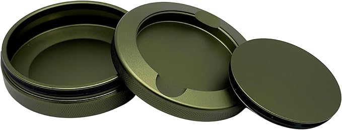 2.0 - Metal Container for Zyn: Extra Pouch Capacity &amp Used Compartment Easy-Open &amp Durable Pouch Can for Zyn Users (Custom Combat Green)