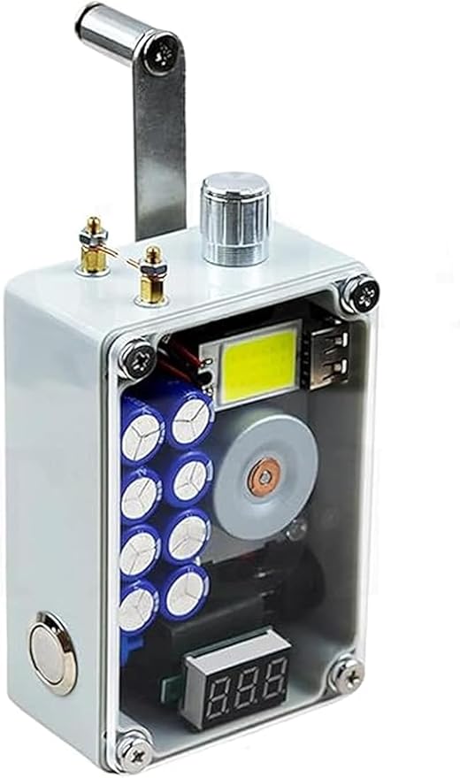 Hand Generator Portable Lighting Ignition Usb Charging Camping Equipment Outdoor Accessories Emergency Tool Hand for 2 Minutes Can Ignite 40-50 Times