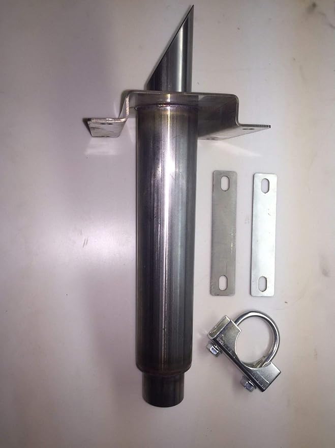 GenExhaust Universal Generator Exhaust System Double Layer Wall Attachment for 1-1/2 ID Steel tubing