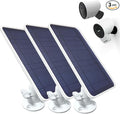 DIANMU Solar Panel for SimpliSafe Outdoor Security Camera &amp Series 2 with 13FT Weatherproof Cable and Aluminum Alloy Adjustable Mount (3 Pack)