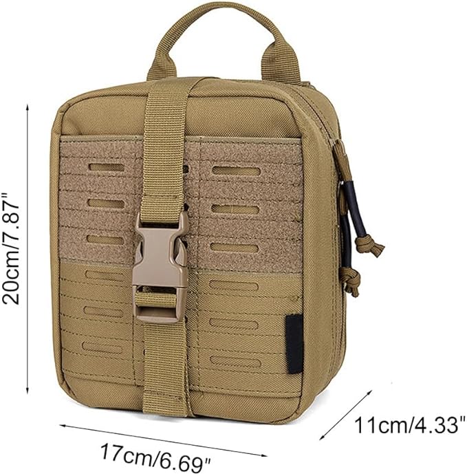 Tactical MOLLE Admin Bag Waterproof Tactical Molle Pouch Breathable Modular Tool Pouches for Sports Hiking Camping Traveling